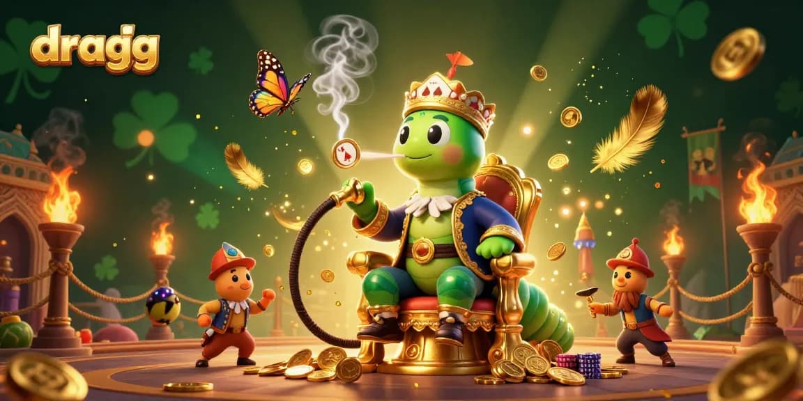 Experience the thrilling casino action with dragg's vibrant gaming illustration showcasing dynamic characters and rich details.