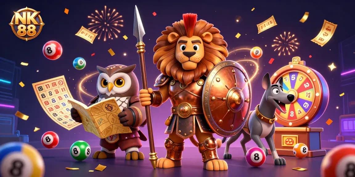 Experience thrilling gameplay with NK 88's vibrant lottery scene showcasing excitement.
