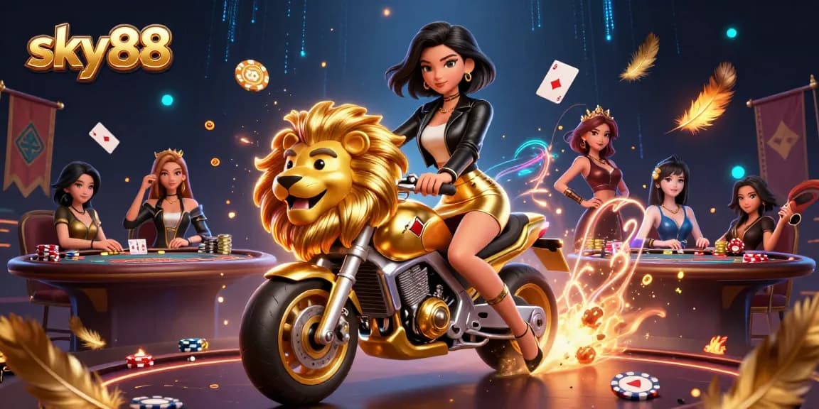 Experience thrilling poker action at sky88 with dynamic characters and captivating visuals.