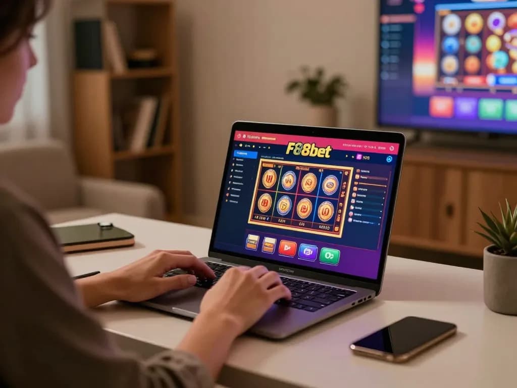 Player strategizing while engaging with F88bet’s online casino for a winning experience.