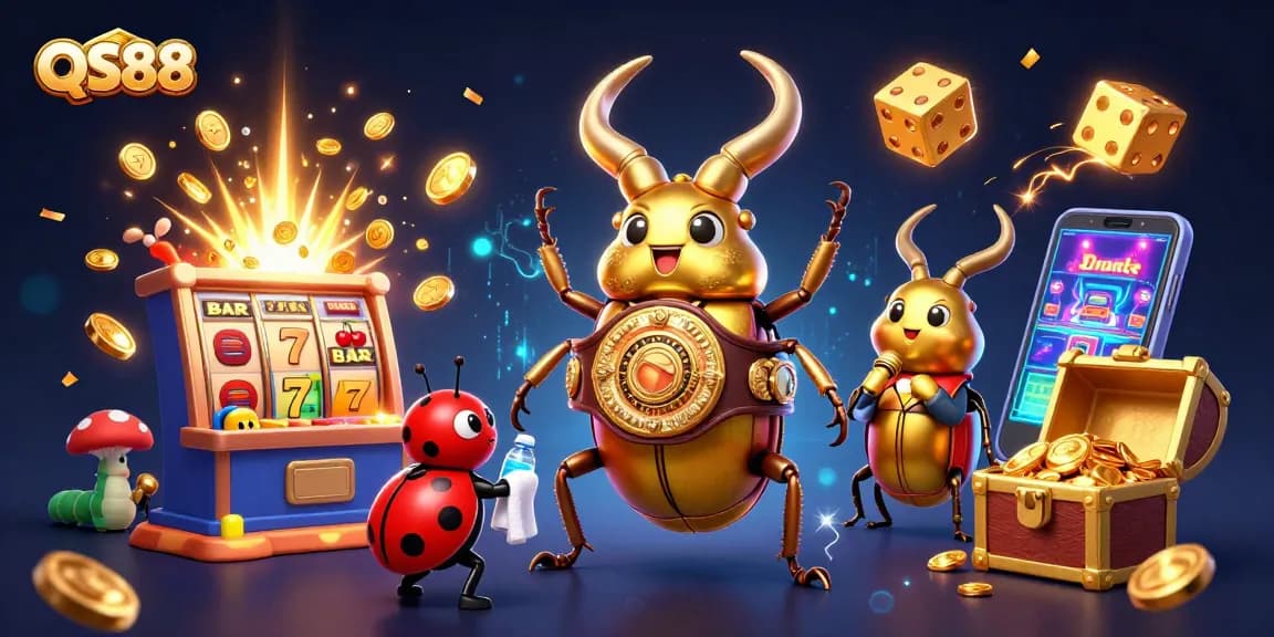 Experience thrilling gameplay at QS88 with vibrant casino elements and lively characters.