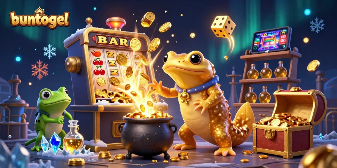 Experience the thrill of playing on buntogel with enchanting casino characters and jackpot explosions in a magical setting.