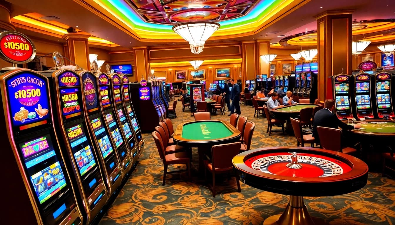 Rasakan sensasi Situs Gacor dengan mesin slot yang penuh warna dan permainan kasino yang menarik.