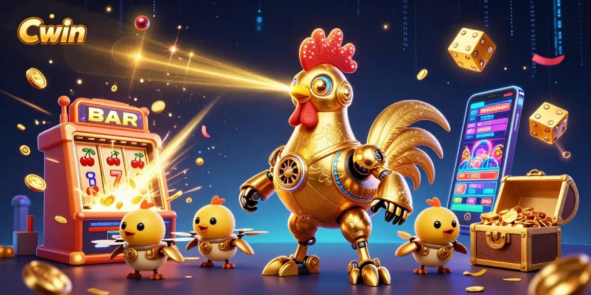 Cwin showcases a vibrant 3D casino scene with dynamic characters and thrilling gaming elements.