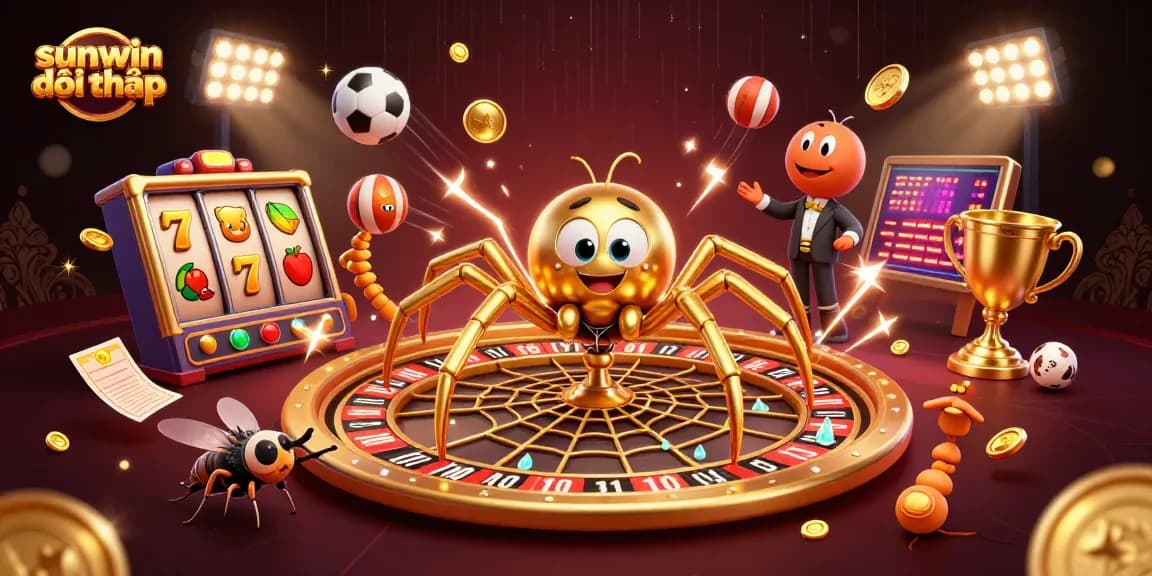 Experience sunwin đổi thưởng with an exciting 3D casino scene featuring dynamic betting action and vibrant game elements.
