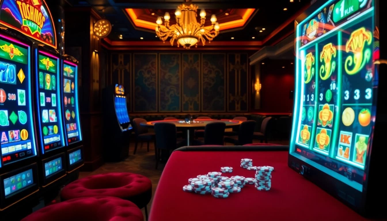 Engaged players enjoying the kaisar888 slot experience in a luxurious casino environment.