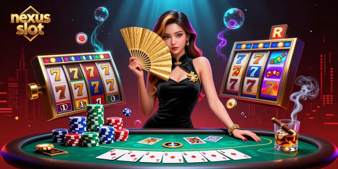 Experience the nexus slot excitement with vibrant 3D illustration showcasing majestic wins.