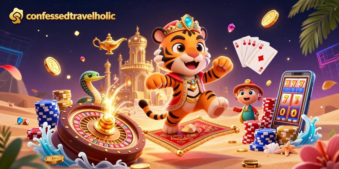 Play with confessedtravelholic's thrilling games, featuring vibrant 3D casino elements and dynamic visuals.