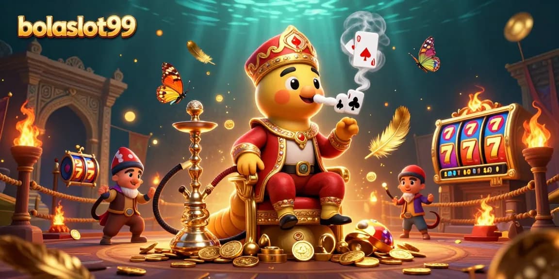 Breathe life into your gameplay with bolaslot99's enchanted casino scene featuring vibrant slot reels and exciting characters.