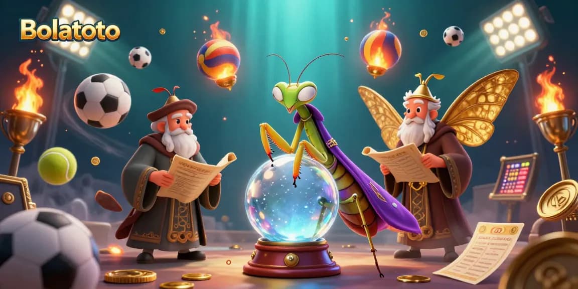 Engage with Bolatoto's vibrant 3D sports betting scene featuring dynamic characters and elements.