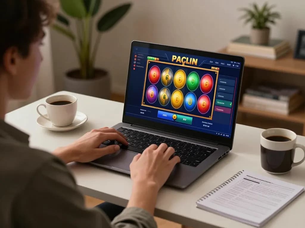 Berpartisipasi dalam permainan slot online dengan manfaat bonusanggota baru di rumah, menampilkan investasi permainan.