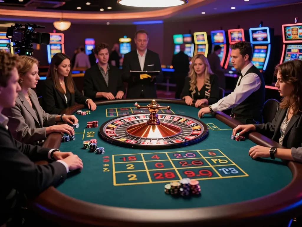 Engaging players at the roulette table strategically betting during a thrilling gaming session with cgk303.