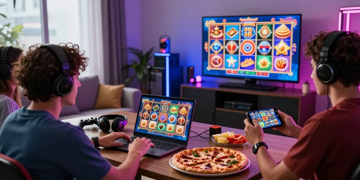 Exciting group gaming moment on situs slot gacor with engaging visuals and modern gameplay.