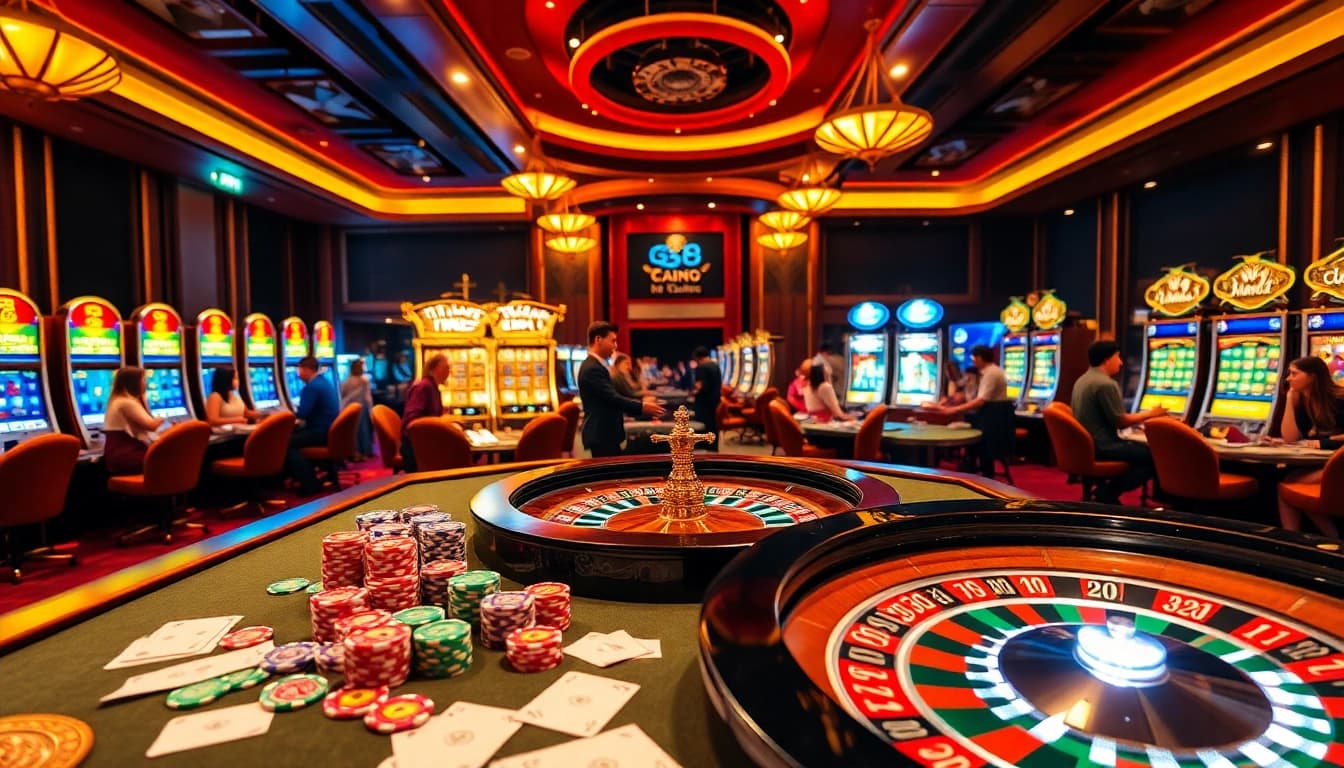 Experience thrilling gameplay at Nhà cái S8 with vibrant casino tables and exciting betting action.