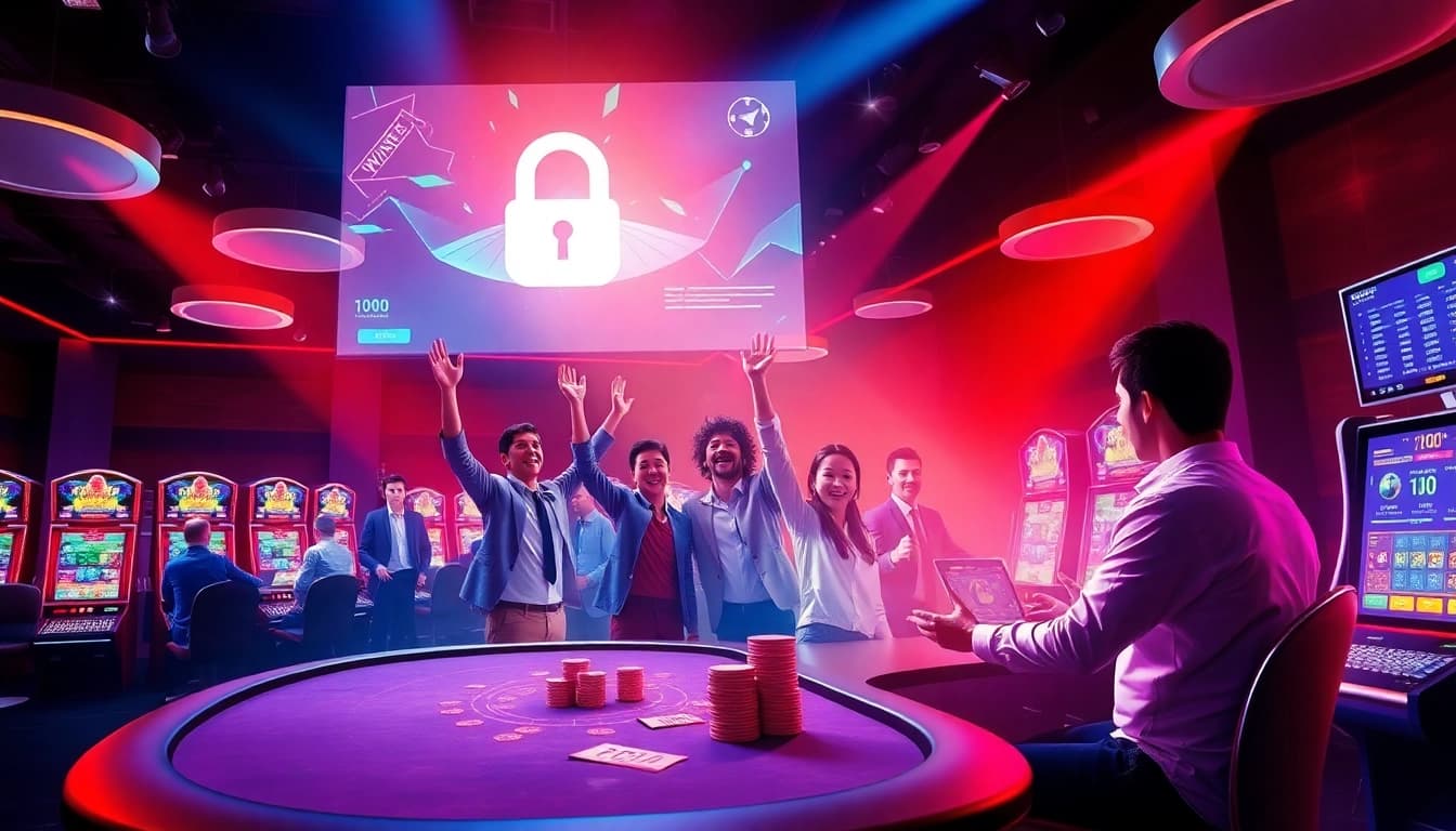 Dynamic online gambling experience at https://789beta2.com/ showcasing poker tables, slot machines, and digital interfaces.