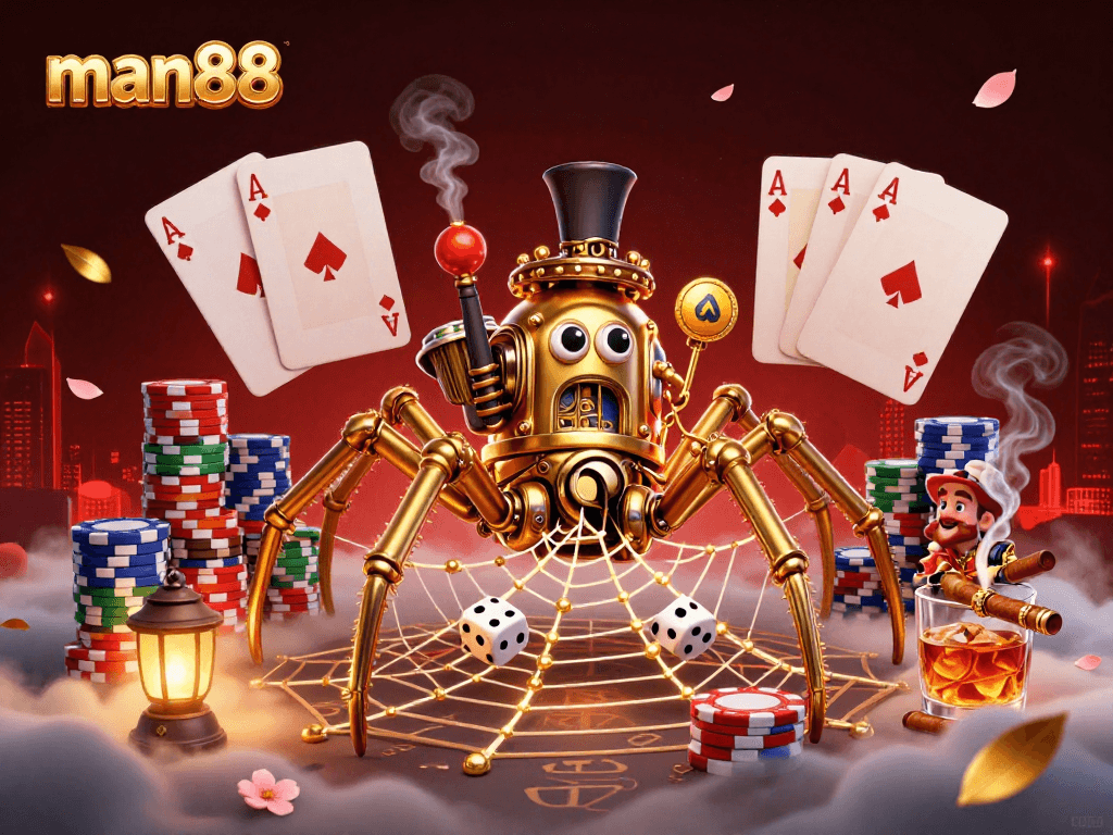Engage in thrilling action with the man88 casino's unique 3D steampunk scene featuring rich textures and vibrant gameplay elements.