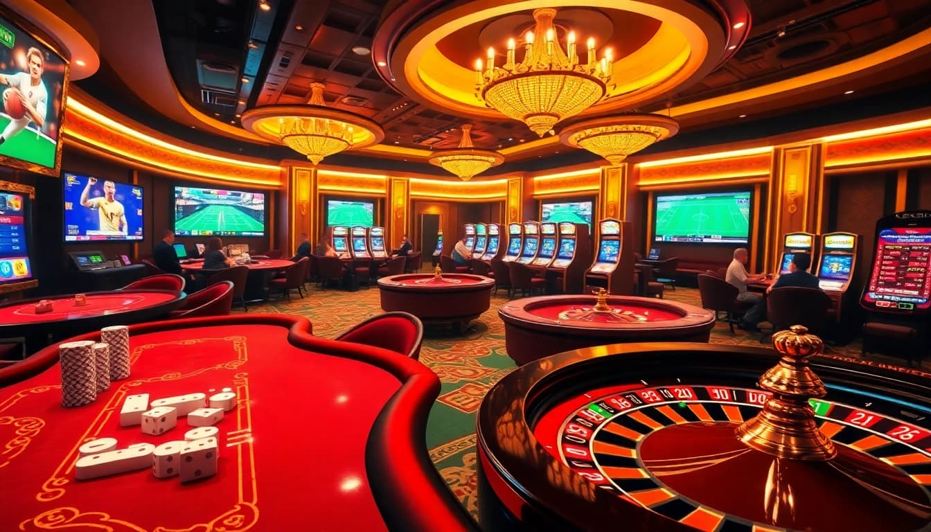 Experience the excitement of 8kbet in a luxurious online casino full of engaging games and vibrant visuals.