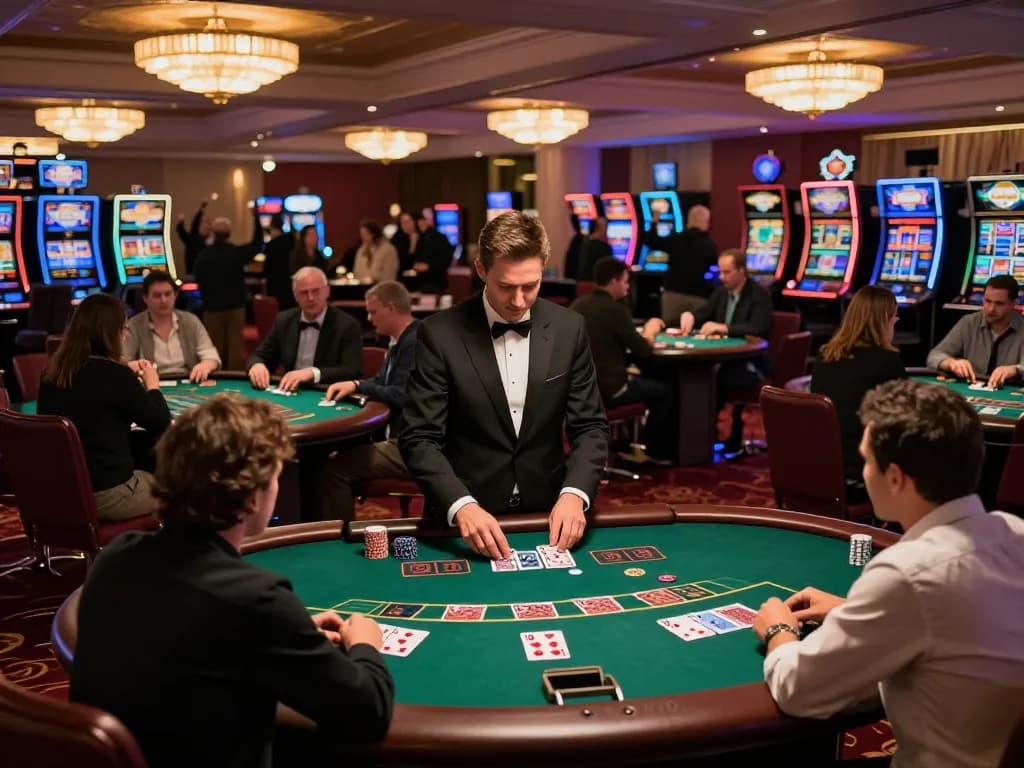 Players enjoying blackjack at five 88 casino with vibrant atmosphere and dynamic gameplay.