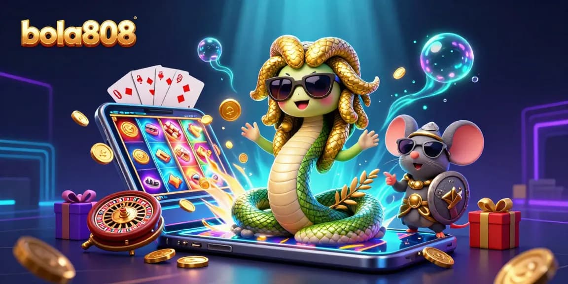 Memenangkan taruhan di bola808 dengan slot game dan elemen kasino yang menarik.