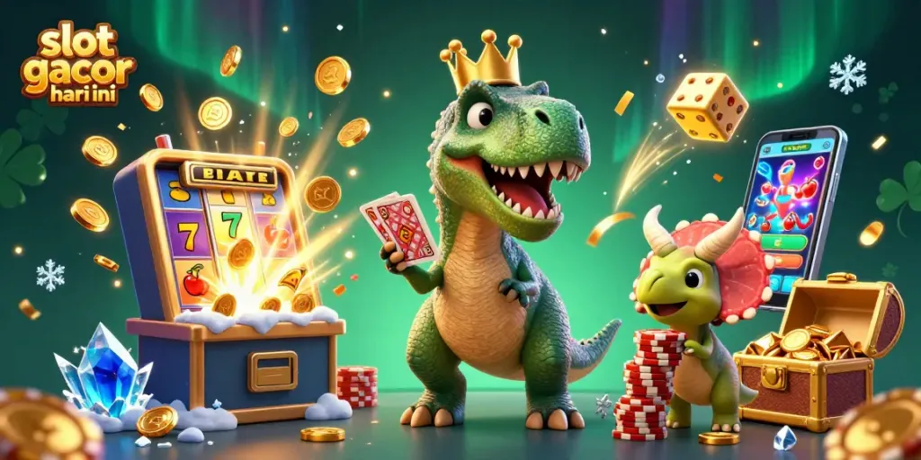 Menangkan slot gacor hari ini dengan karakter unik yang bermain di latar belakang kasino yang menarik.
