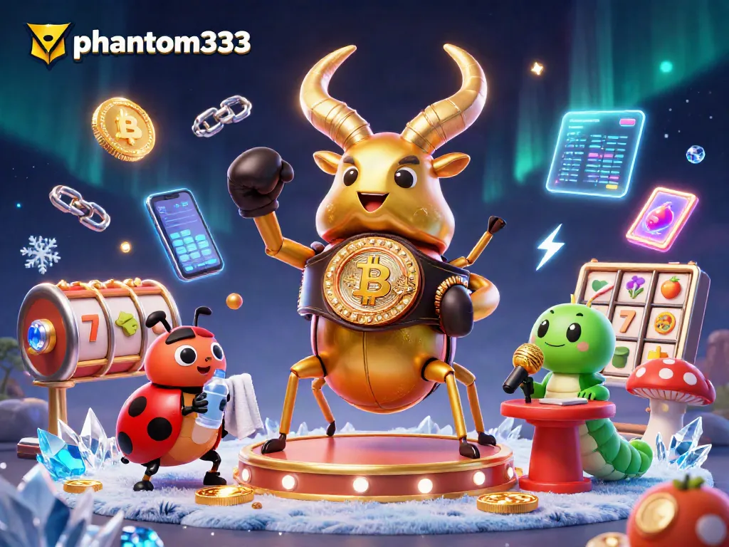 Engage with casino excitement through phantom333’s vibrant slot-themed 3D illustration