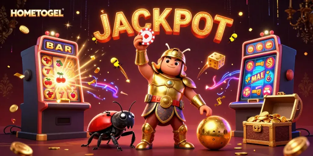 HOMETOGEL offers thrilling casino experiences with vibrant illustrations and jackpot excitement