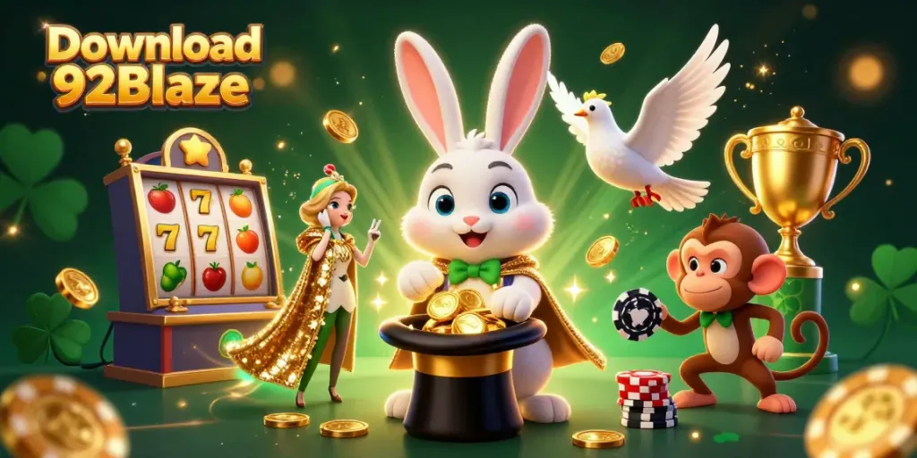 Experience thrilling gameplay with the Download 92Blaze app, featuring dynamic golden coins and an exciting atmosphere.