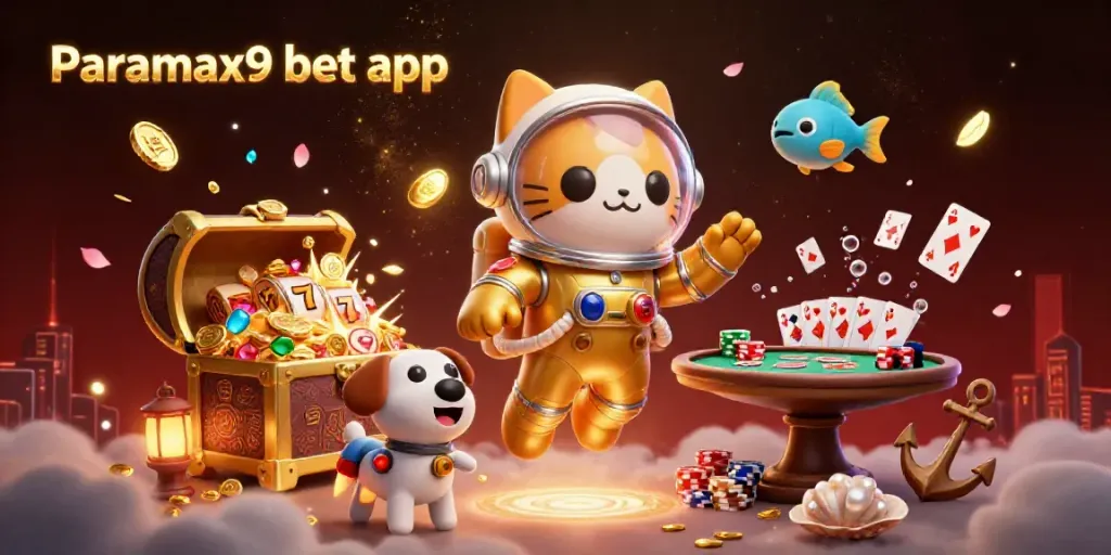 Experience thrilling gameplay with the Paramax9 bet app, featuring vibrant casino elements.