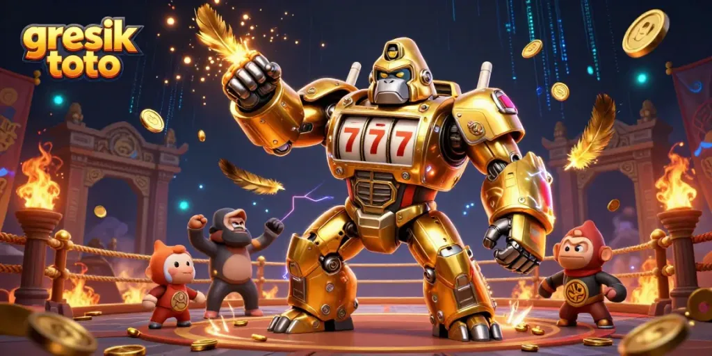 Engage with the thrilling world of gresik toto featuring dynamic characters and vibrant casino elements.