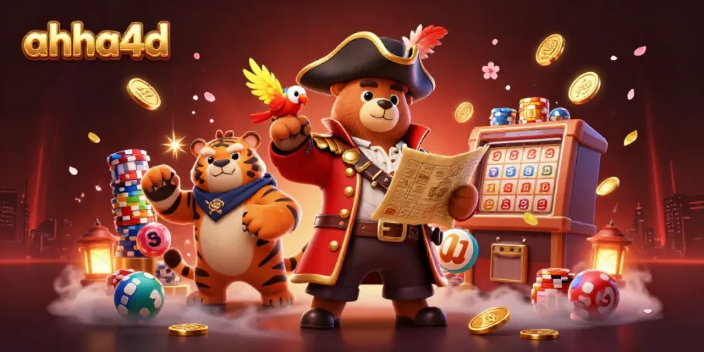 Akses AHHA4D dengan lottery dan bingo di akses taman berwarna-warni dalam permainan togel online.