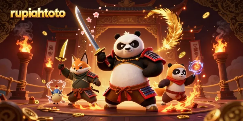 Rupiahtoto memukau dengan panda samurai dan rubah ninja dalam pertempuran togel.