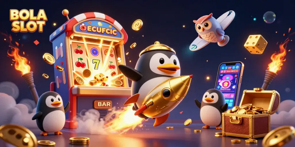 Experience exciting gameplay with BOLA SLOT's vibrant digital casino scene showcasing unparalleled action.