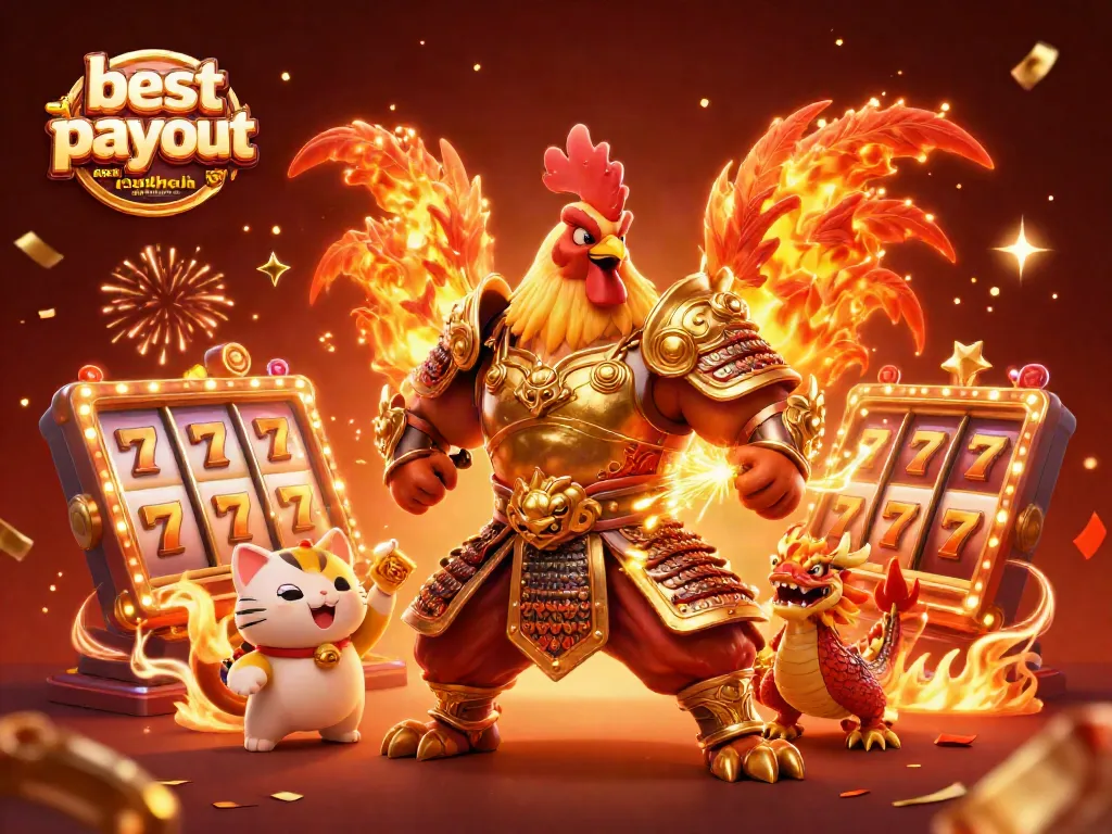 Experience the thrill of the best payout casino in Australia with vibrant 3D illustrations of gaming elements.