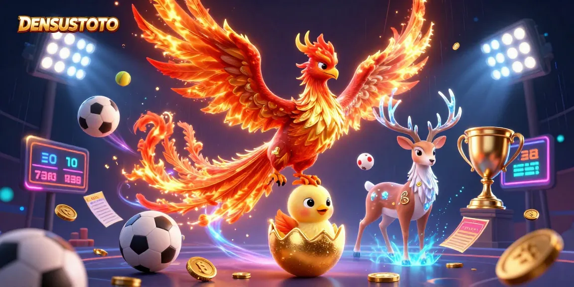 DENSUSTOTO memberikan pengalaman bermain dengan phoenix 3D dan elemen permainan yang memukau.