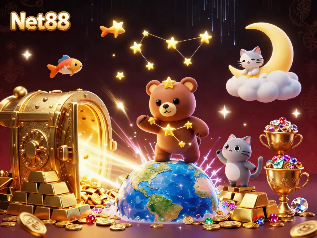 Experience exhilarating wins with Net88, where golden treasures and sparkling jewels entice players.