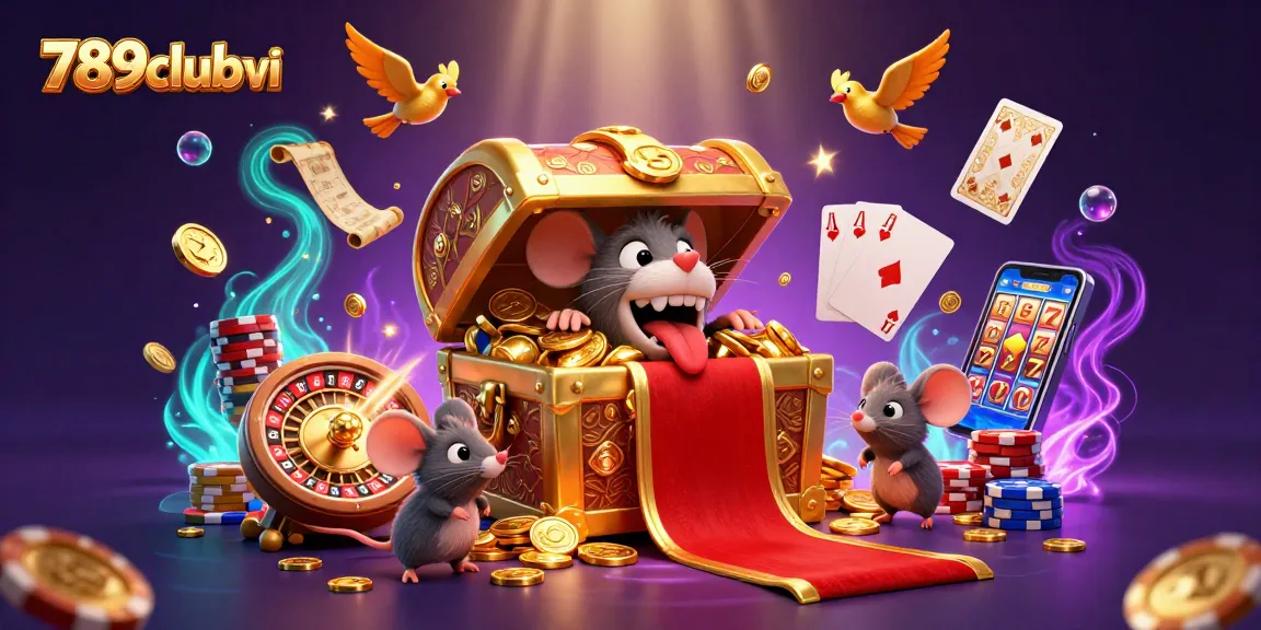 Engaging adventurers at 789clubvi in a vibrant, magical casino treasure hunt scene.