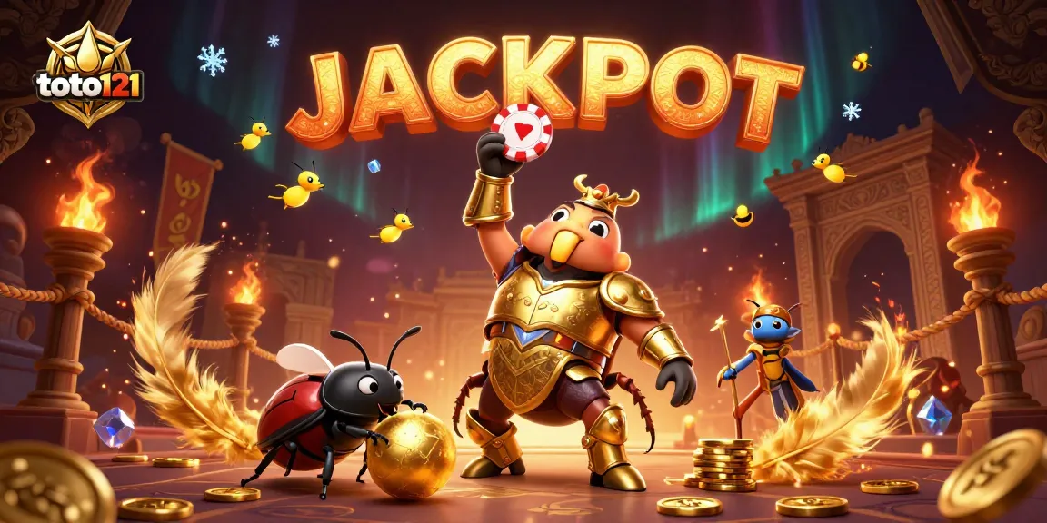 Menangkan jackpot bersama toto121 di arena pertarungan bertema kasino yang ramai dan menakjubkan.