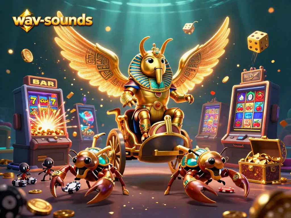 Game slot online wav-sounds dengan karakter unik dan elemen kasino menarik.