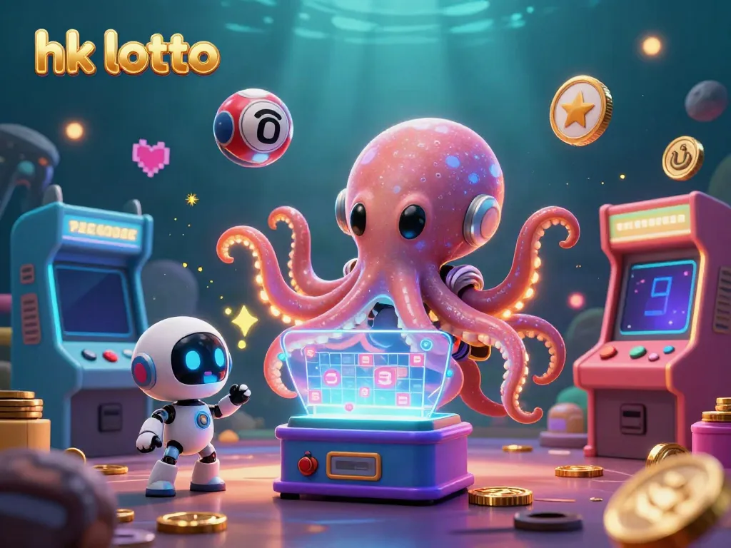 Hasil hk lotto terbaru ditampilkan dengan ilustrasi alien dan robot di luar angkasa.