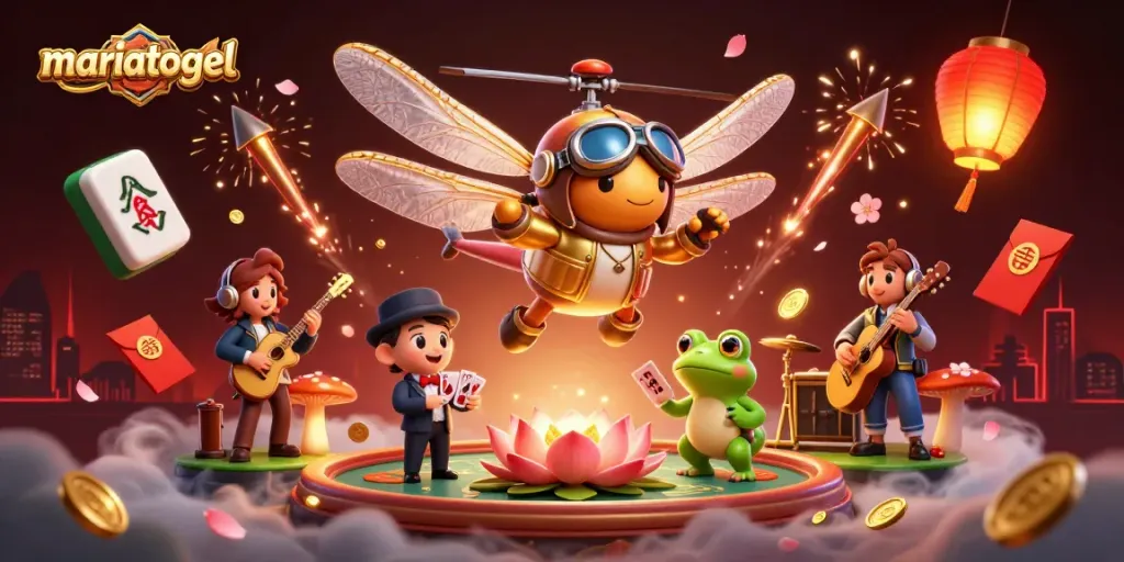 Experience thrilling gameplay at mariatogel with vibrant scenes of casino excitement and rich visual elements.