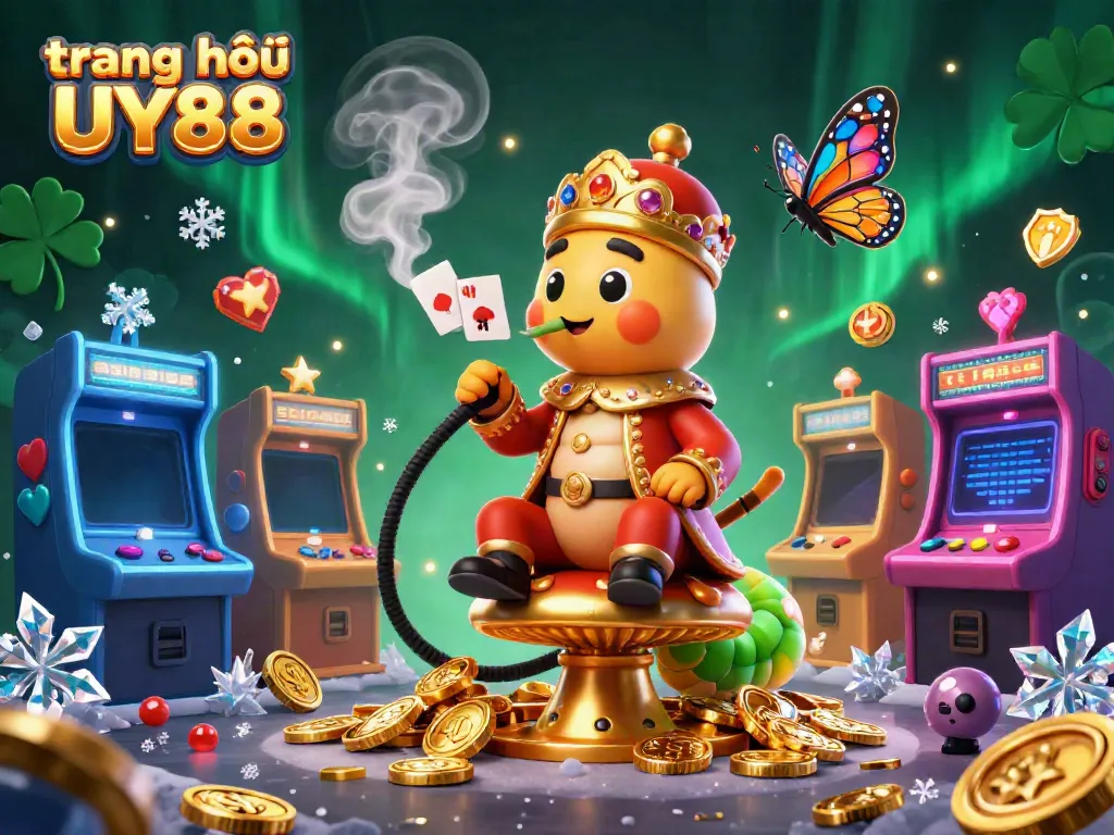 Experience the excitement of trang chủ UY88 with vibrant casino game action in a rich 3D illustration.