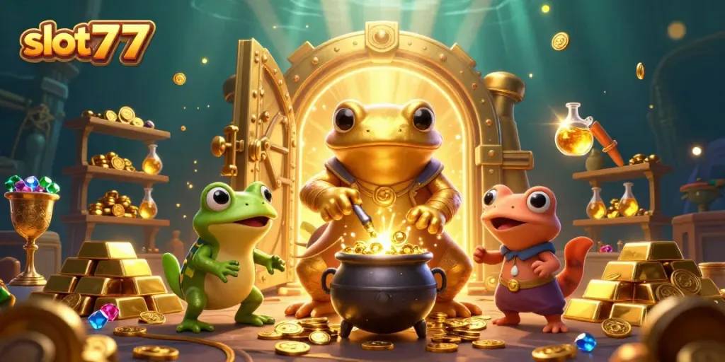 Menangkan jackpot slot777 dengan aksi menghibur simbol dan emas yang berkilau.