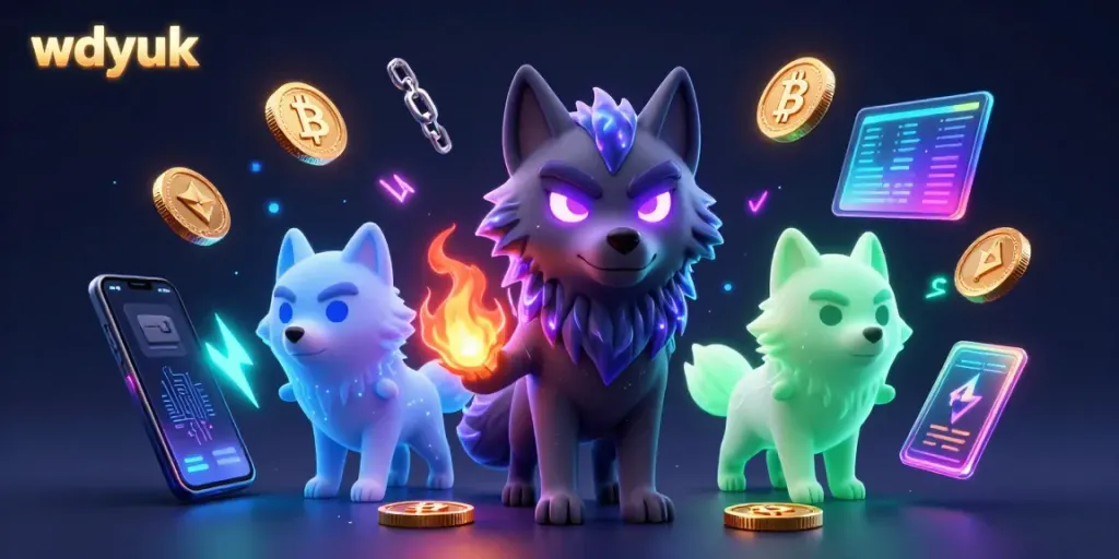 Experience thrilling gaming adventures with wdyuk as shadow wolves and crypto elements converge.