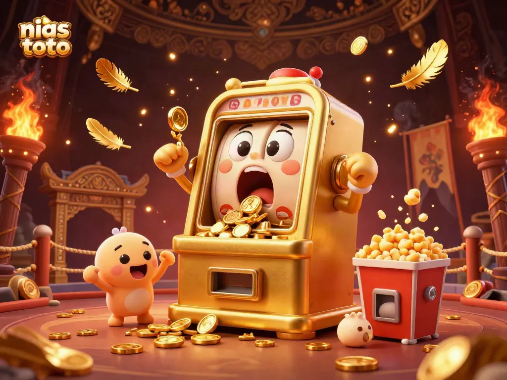 Gambaran mesin slot emas yang terkejut melihat jackpot di nias toto.