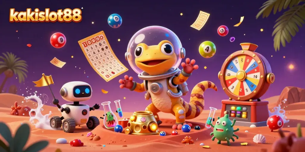 Permainan slot yang menggiurkan di kakislot88 dengan alien dan gecko Mars!