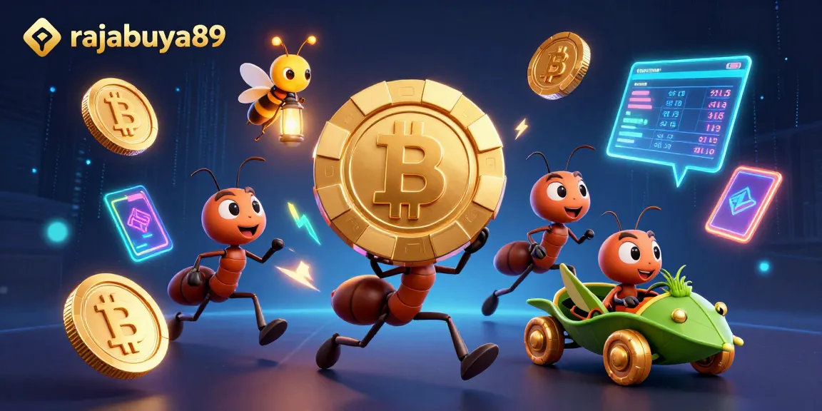 Experience the thrill with rajabuya89 as ants orchestrate a high-stakes poker heist in vivid 3D.