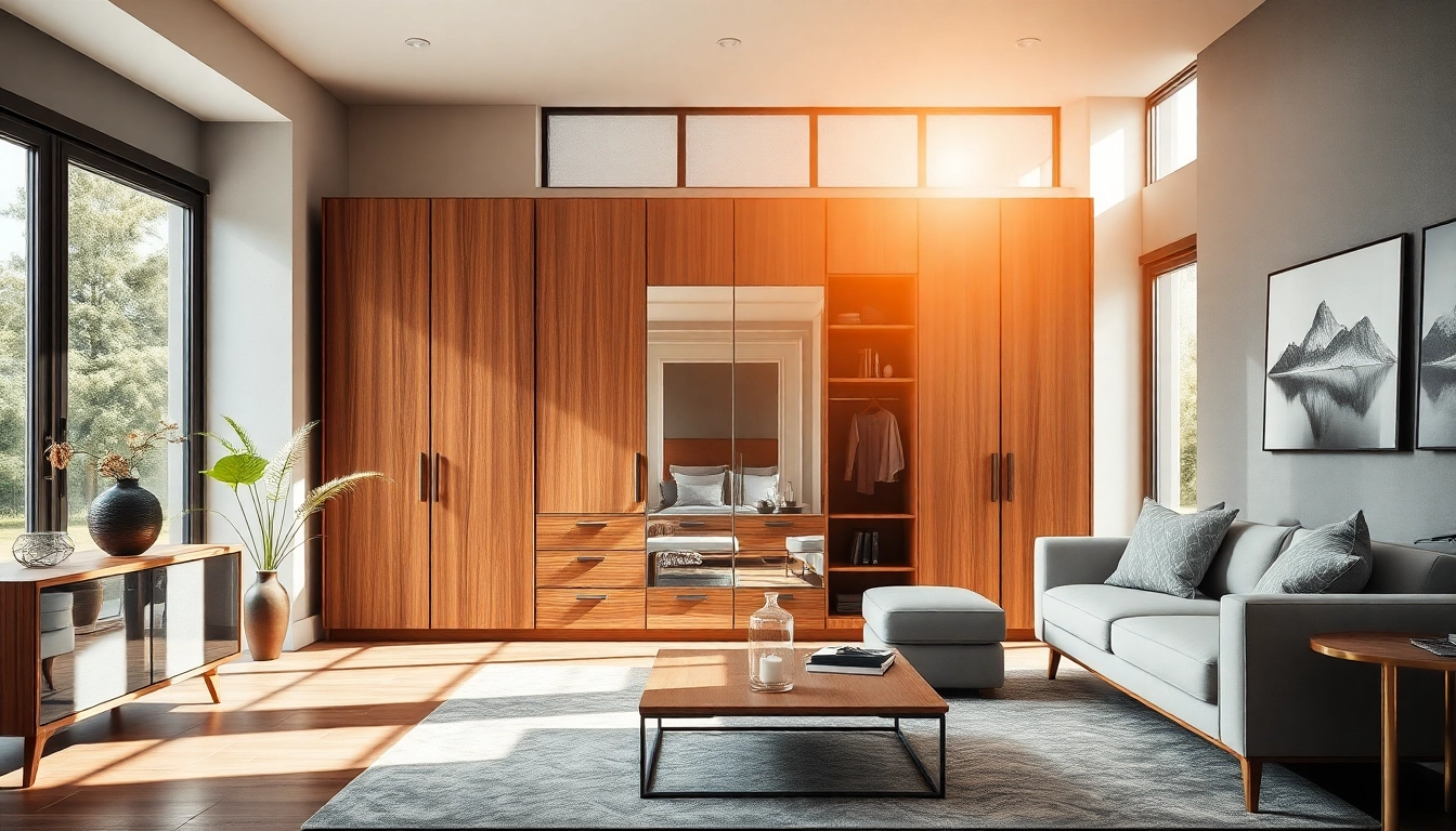 Koitoto memberikan desain lemari modern yang elegan dan fungsional dalam ruang tamu.