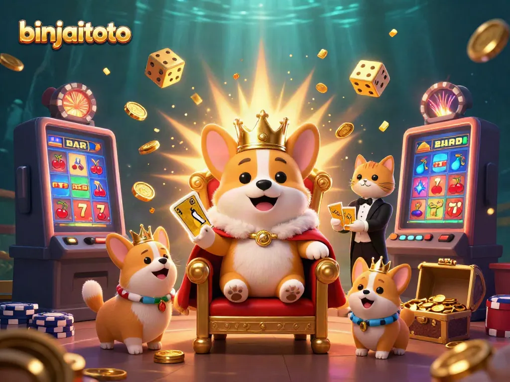 Memenangkan jackpot di binjaitoto dengan simbol keberuntungan, corgi raja dan layanan terbaik.