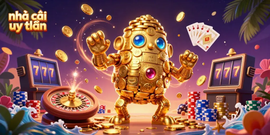 Experience gaming thrills with the vibrant casino scene showcasing nhà cái uy tín elements and engaging gameplay!