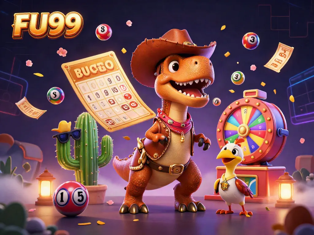 Join the exciting gaming adventure at FU99 while playing with vibrant lottery elements and engaging characters.